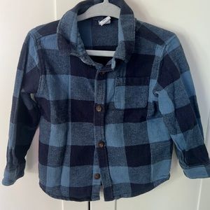 GAP Blue plaid button down.